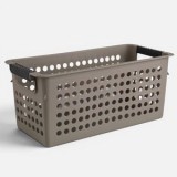 Coș de Depozitare din Plastic Perforat cu M&acirc;nere, 3,4L, CMCLASS