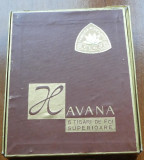 Fabrica de tigarete Cluj , Cutie goala Havana , 5 tigari de foi , interbelica ,1