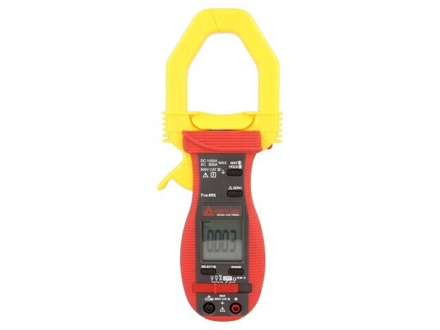 Multimetru Digital Multifuncțional cu Pensetă LCD ACDC-100TRMS