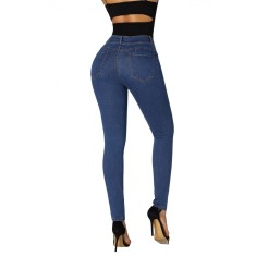 X18-444 Pantaloni din denim cu talie inalta