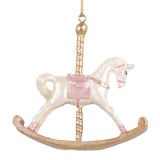 Cumpara ieftin Set 2 ornamente brad Craciun polirasina multicolora 8x2x7 cm