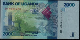 UGANDA █ bancnota █ 2000 Shillings █ 2022 █ P-50 █ UNC █ necirculata