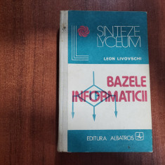 Bazele informaticii de Leon Livovschi