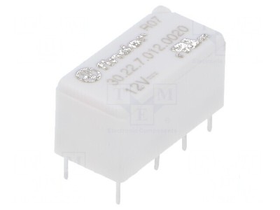 Releu electromagnetic DPDT 12VDC 3A foto