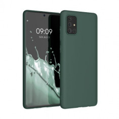 Husa pentru Samsung Galaxy A71, Silicon, Verde, 51208.171