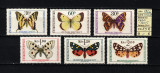 Cehoslovacia, 1966 | Fluturi şi molii - Insecte | Serie completă - MNH | aph, Fauna, Nestampilat