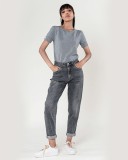 Blugi dama Mom Fit Nina Carter Gri P502-17 M8