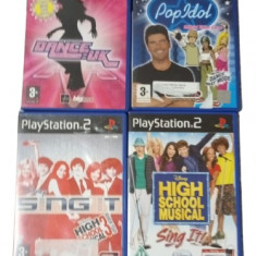 Joc PS2 Pop Idol + Dance UK + High School Musical + Sing It