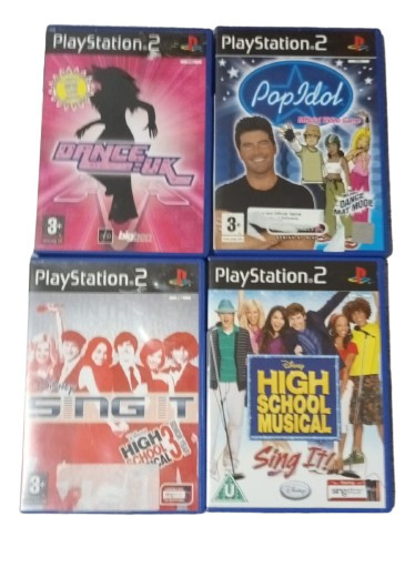 Joc PS2 Pop Idol + Dance UK + High School Musical + Sing It