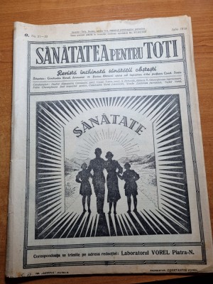 sanatatea pentru toti iulie 1938-viitorul copiilor nostri,caderea parului foto