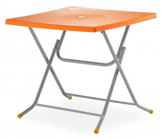 Masa gradina, terasa, culoare orange, 80x80x75cm, Bilbo, 0142308, Hascevher foto