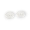 Set 10 nasturi lenjerie, rezistenti la spalare 95C, diametru 17.7 mm, Transparent, Crisalida