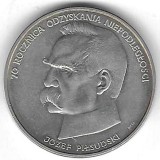 POLONIA 50000 ZLOTI 1988 , AG 750/1000 , 19.34g [3] JOSEF PILSUDSKI , XF+