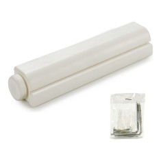 Suport haine Kipit, Alb, Polipropilena, 6 x 6 x 35,5 cm