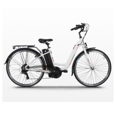 Bicicleta Electrica City MB6, Motor 250W, Acumulator 36V 10.4Ah Li-Ion, nu necesita permis de conducere - Alb