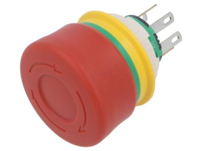 Comutator Siguranță IDEC XA1E-BV3SG12TR 16mm 2 NC NO Roșu IP65 foto