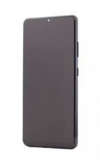 LCD Samsung Galaxy S21 Ultra 5G, G998, Negru + Rama, Incell
