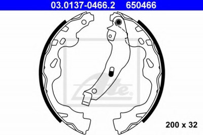 Set saboti frana TOYOTA AYGO (WNB1, KGB1) (2005 - 2014) ATE 03.0137-0466.2 foto