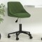vidaXL Scaun de birou pivotant, verde &icirc;nchis, catifea 335487