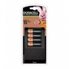 15-Min Duracell Incarcator rapid pentru baterii + 4x AA 1300mAh foto