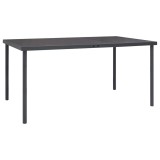 Cumpara ieftin Masa pentru exterior, antracit, 150x90x74 cm, otel