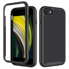 Husa completa 360 Pro + Folie compatibila cu iPhone 6 7 8 - Black foto