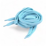 Sireturi plate din poliester pentru pantofi / hanorace Crisalida, 130 cm, Bleu