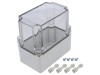 Carcasa universala WEIDM&Uuml;LLER Policarbonat IP67 MPC 07/12/12 TRSP 75x125x125mm Gri Deschis Transparent