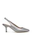 Geox stilettos de piele D KLEOPY culoarea argintiu, D55YBB 000Y2 C1007
