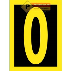 Placuta cifra 0 foto
