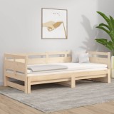 vidaXL Pat de zi extensibil, 2x(90x190) cm, lemn masiv de pin