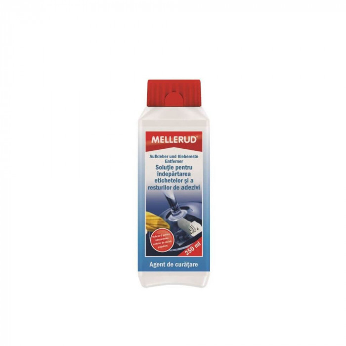 Solutie Curatare Resturi Adezivi Mellerud, 250 ml, Solutie pentru Indepartarea Etichetelor si a Resturilor de Adezivi, Solutie Indepartare Lipici Etic