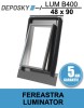 DEPOSKY LUM B400 48x90 - Fereastra luminator pentru pod cu rama inclusa
