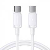 Cablu Date si Incarcare USB-C - USB-C Joyroom S-A14, 60W, 1.2m, Alb