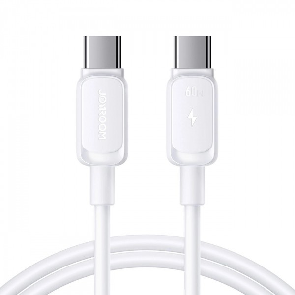 Cablu Date si Incarcare USB-C - USB-C Joyroom S-A14, 60W, 1.2m, Alb