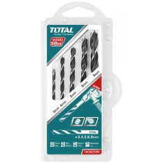 Set burghiu spirala pentru lemn Total - 5buc