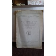 FIINTA SI MENIREA ACADEMIILOR - DIMITRIE GUST