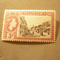 Timbru Jamaica1955 , R. Elisabeta , motive locale , val. 3p