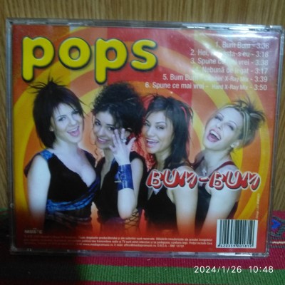 -Y- CD ORIGINAL FORMATIA POPS BUM - BUM ( STARE EX + ) foto
