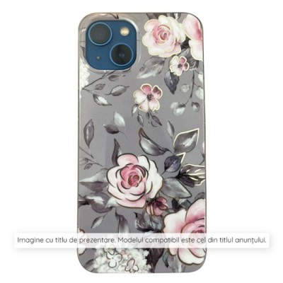 Husa pentru iPhone 16 Plus - Techsuit Marble Series - Bloom of Ruth Gray foto
