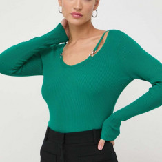 Morgan pulover femei, culoarea verde, light