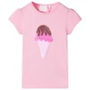 Tricou pentru copii, roz aprins, 104, vidaXL