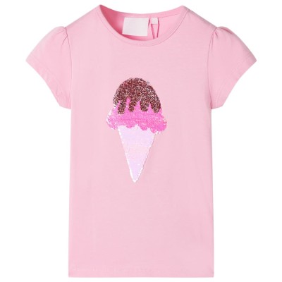 Tricou pentru copii, roz aprins, 128 foto