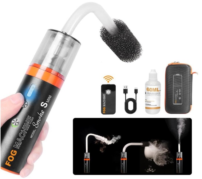 Masina de fum portabila 15w LENSGO Smoke S Mini Fog Machine