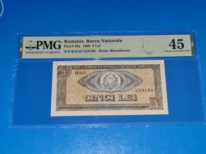 5lei din 1966 PMG45