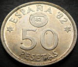 Cumpara ieftin Moneda 50 PESETAS - SPANIA, anul 1982 / 1980 *cod 5085 A, Europa