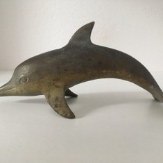 * Figurina din bronz delfin, 21x10 cm, 435 g