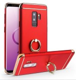 Husa Samsung Galaxy S9 Elegance Luxury 3in1 Ring Rosu Protectie Anti-soc Carcasa PC