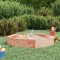 vidaXL Cutie de nisip cu scaune octogonale, lemn masiv douglas 825014