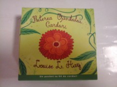 PUTEREA GANDULUI CARDURI - Louise L.Hay - Un pachet cu 64 de carduri foto